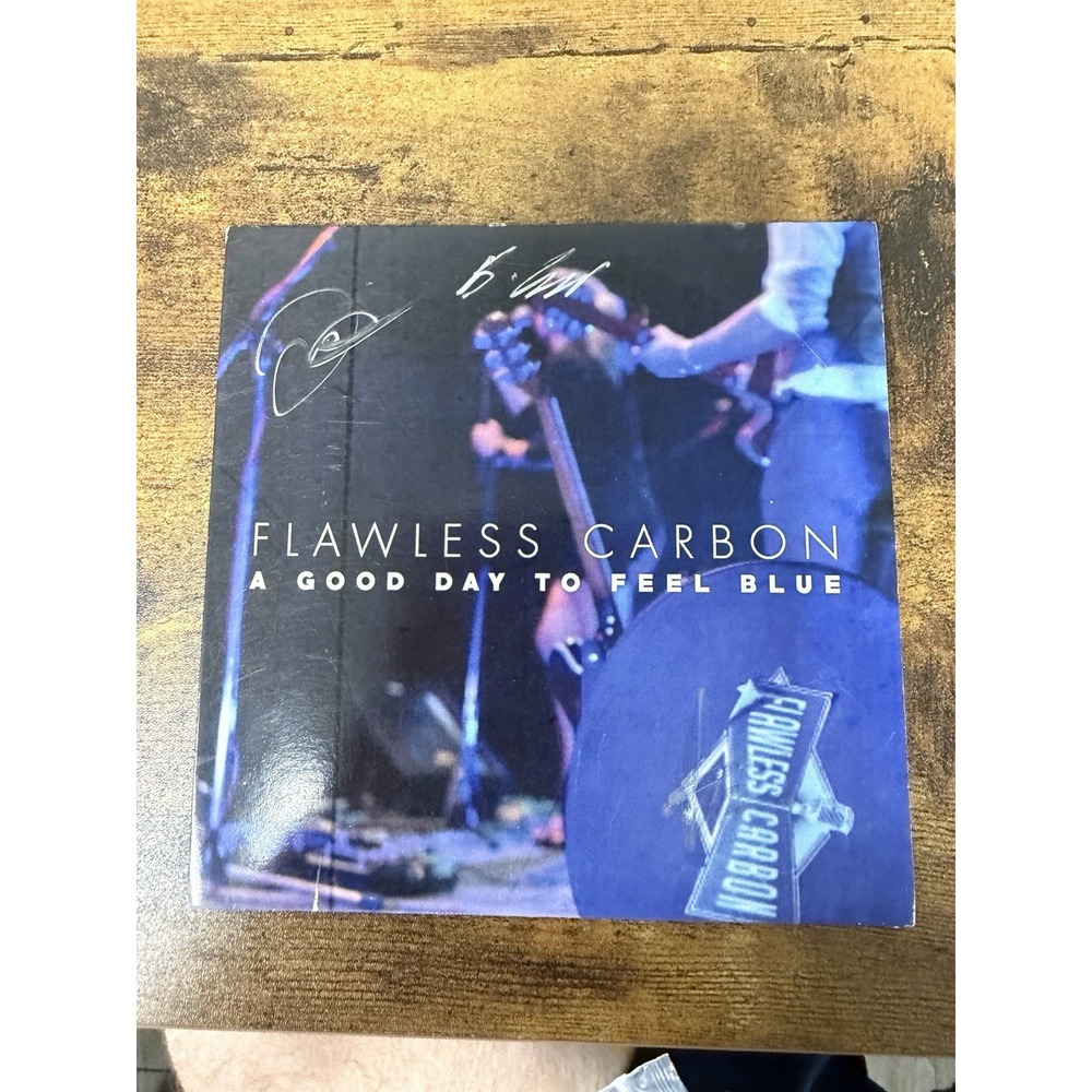 Flawless Carbon A Good Day To Feel Blue CD EP Signed Autographed UK Rock 2016